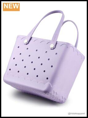 Rubber Beach Tote Bag Waterproof Tip-Proof Extra Large 40L Travel Tote